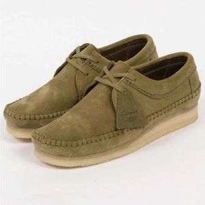 Clarks Original Weaver Dark Green Suede size 11